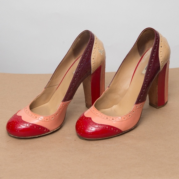 Miu Miu Shoes - Miu Miu Tro Colored Oxford Heels Size 7
